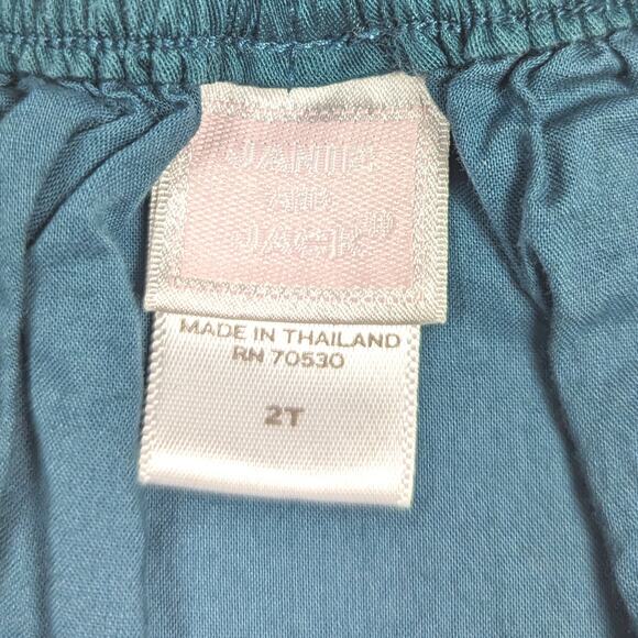 Janie and Jack Skirt Girls Sz 2T Green Embroidered 2010 Art Nouveau Fairy - Picture 4 of 6